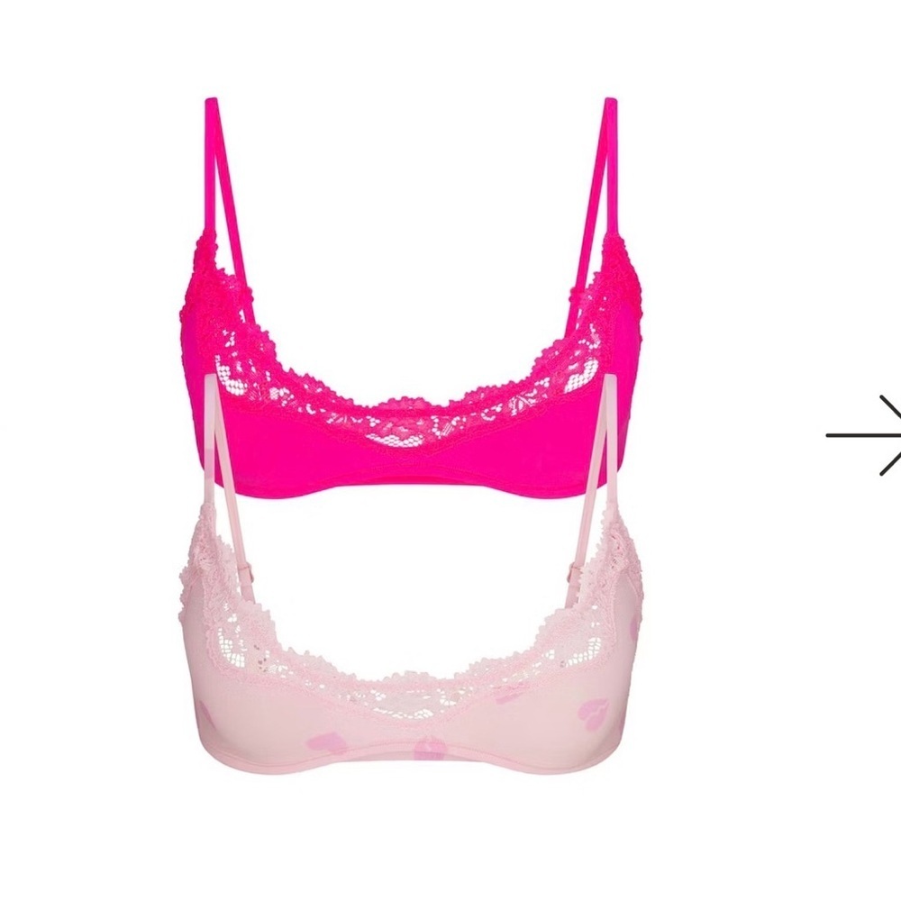 NWTSKIMS SCOOP BRALETTE 2-PACK